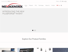 Tablet Screenshot of novacentrix.com
